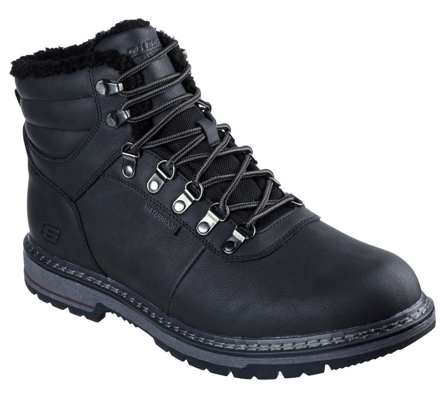 Skechers CORADO - MEMPHIS Herren Schnürstiefel wasserdicht schwarz