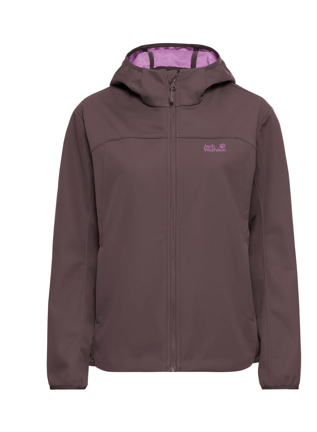 Jack Wolfskin WINDHAIN 2 HOODY Damen Softshelljacke Windjacke lila