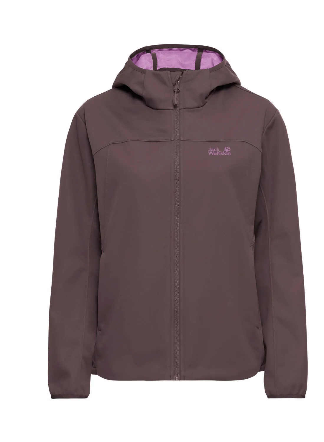 Jack Wolfskin WINDHAIN 2 HOODY Damen Softshelljacke Windjacke lila