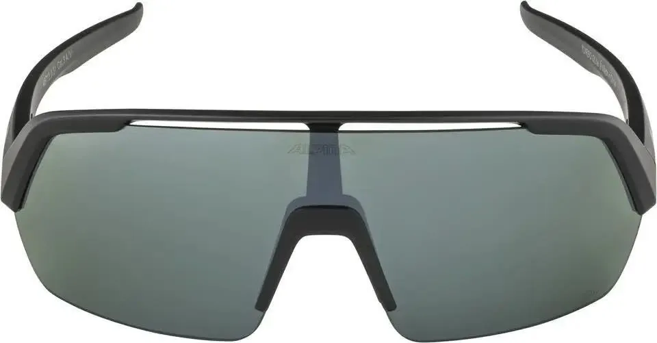 Alpina TURBO HR Q-LITE Unisex Sportbrille Radsportbrille Sonnenbrille black matt