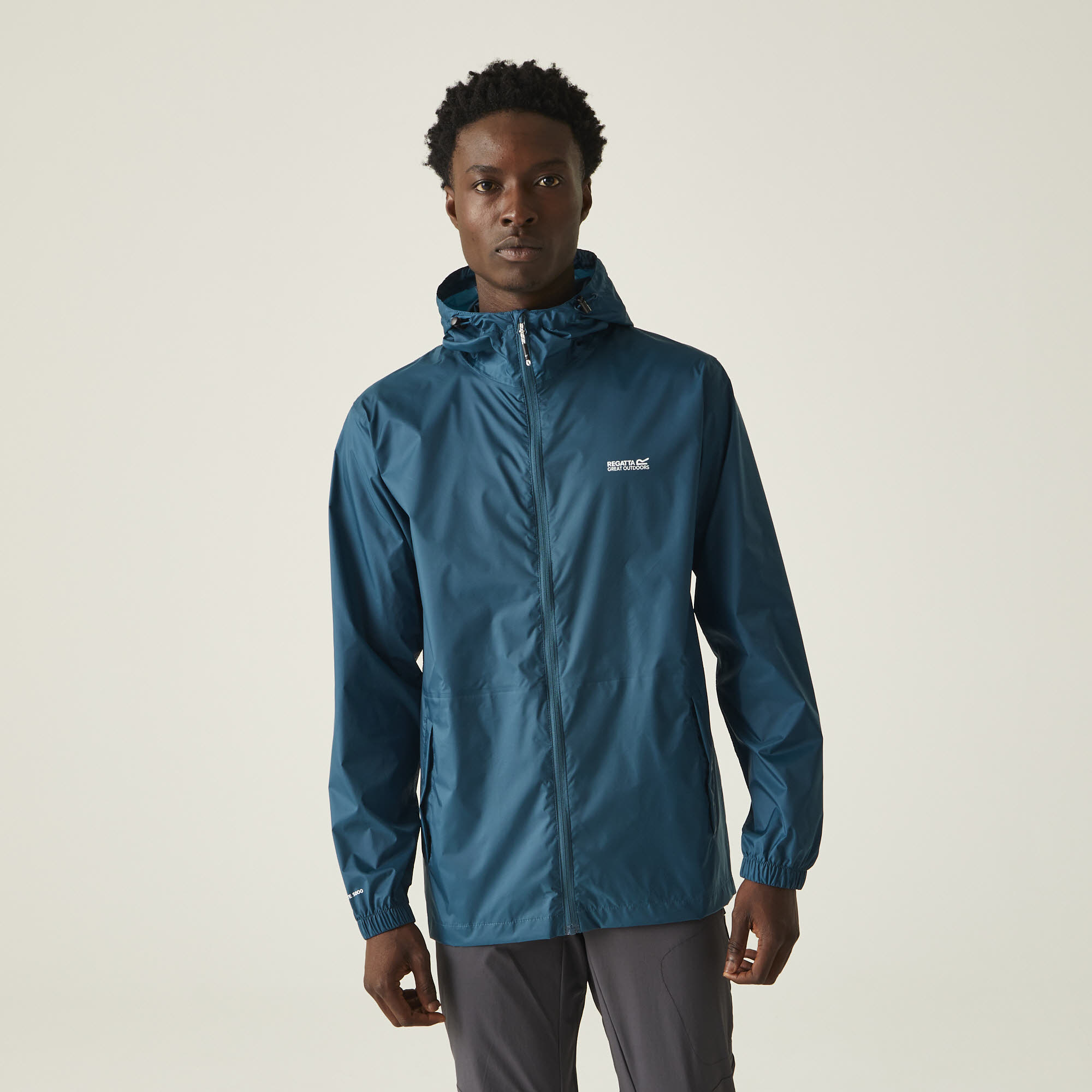 REGATTA Herren Pack It Jacke III Regenjacke packbar blaugrün dunkelblau