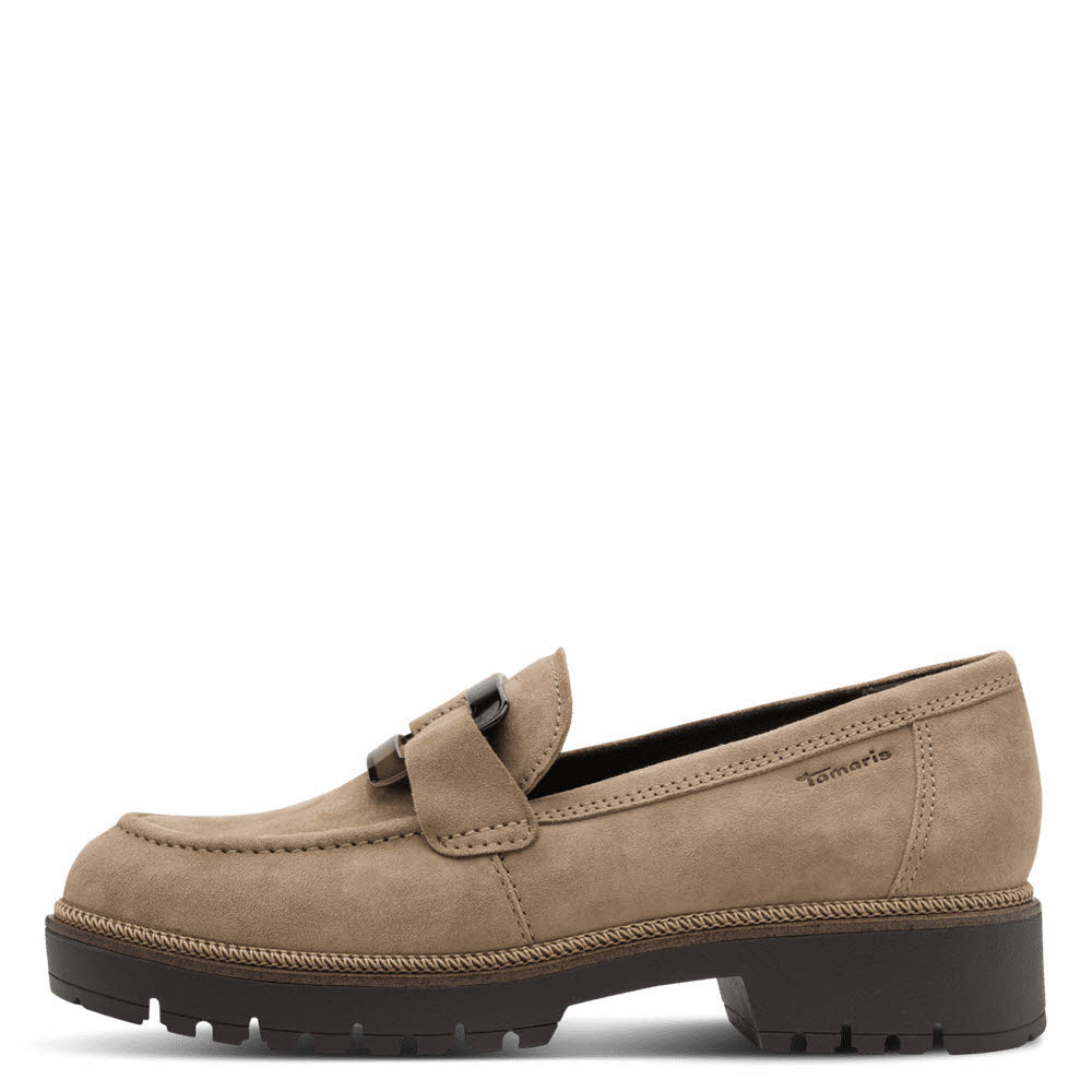 Tamaris Damen Slipper Halbschuhe beige
