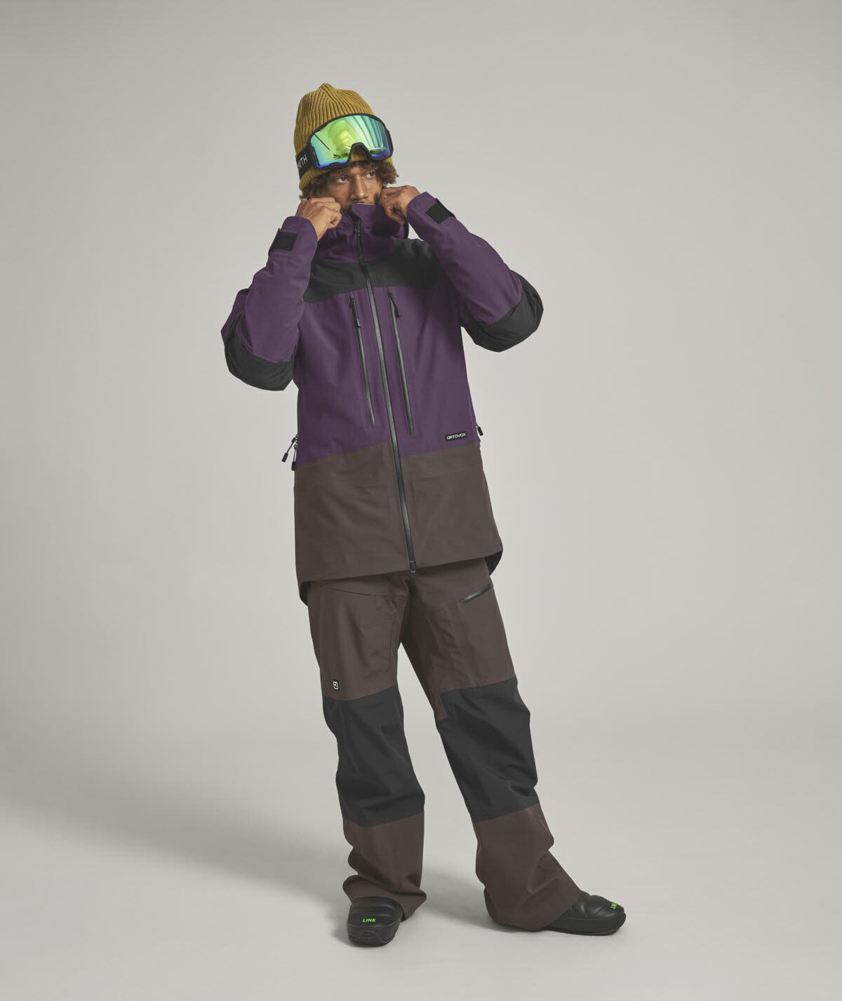 Ortovox RAVINE FREE 3L JACKET Hardshelljacke Regenjacke lila