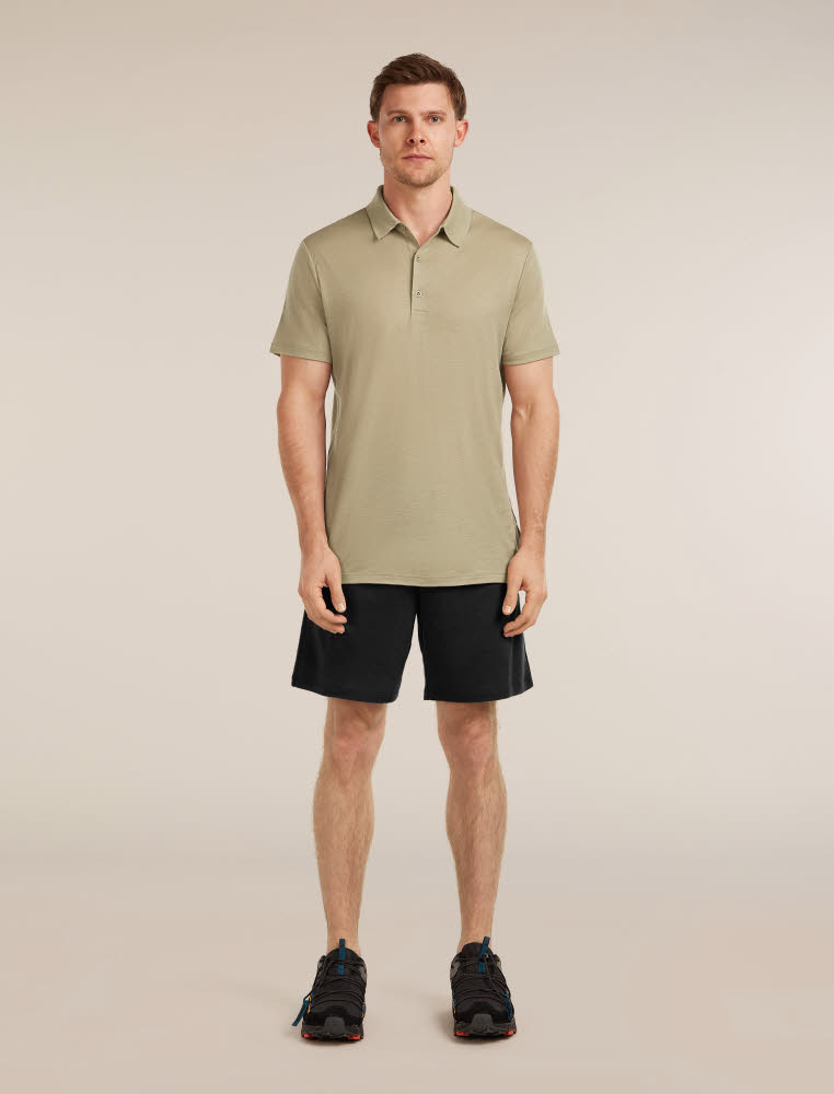 Icebreaker Merino 150 Tech Lite SS Herren Poloshirts beige