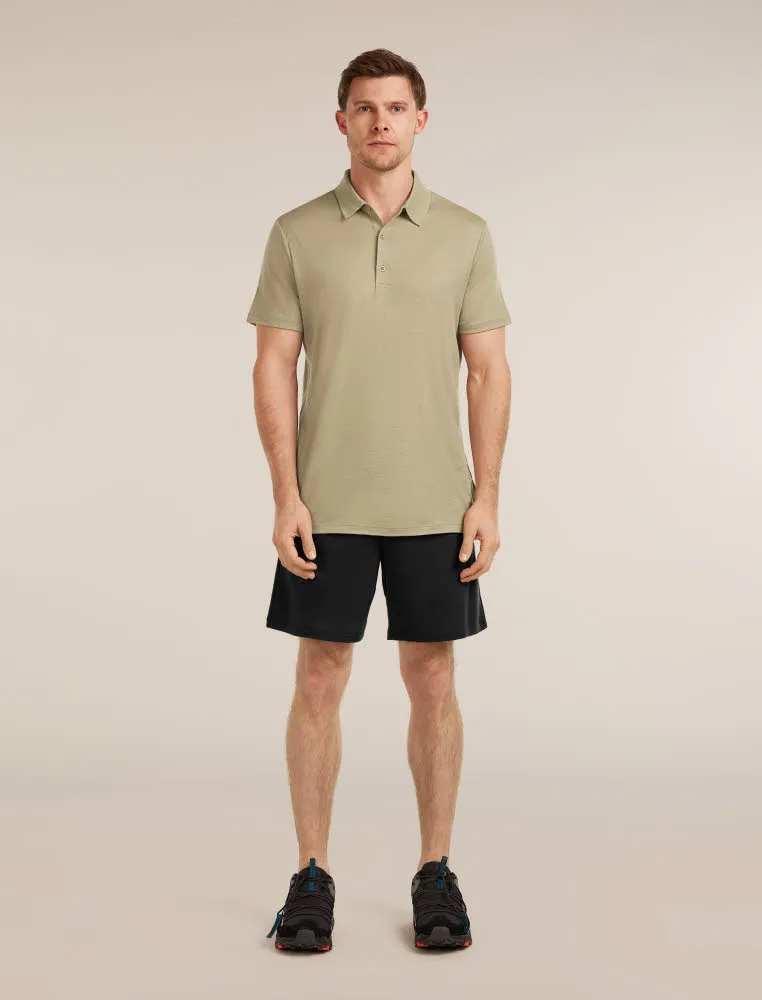 Icebreaker Merino 150 Tech Lite SS Herren Poloshirts beige