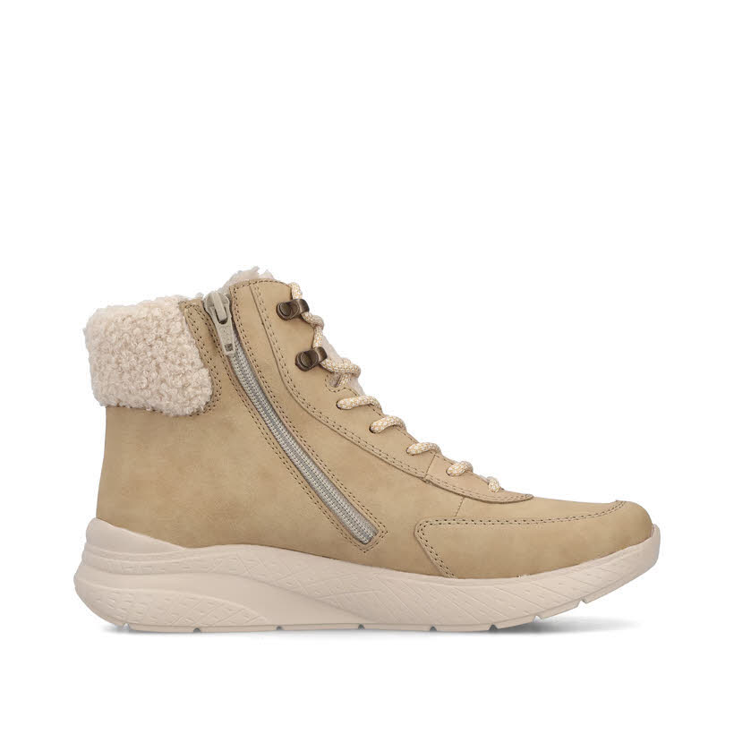 Reaker Damen Stiefelette Schnürstiefel marble/beige