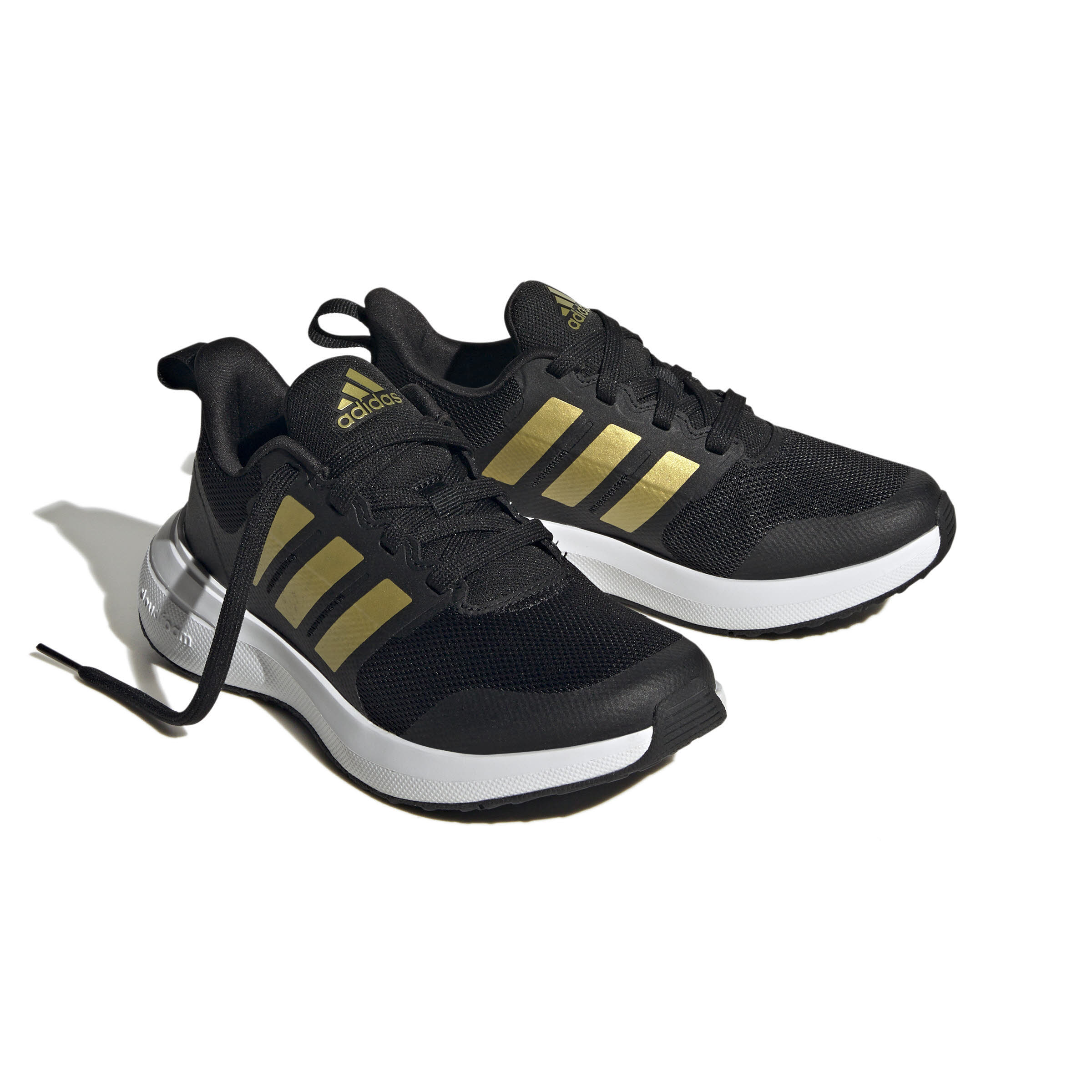 adidas FortaRun 2.0 Mädchen Sneaker Sportschuhe schwarz/gold