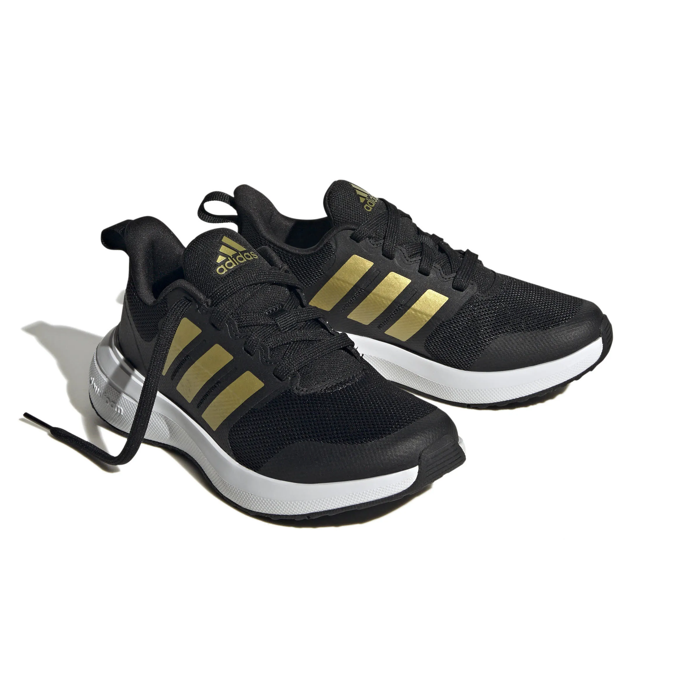 adidas FortaRun 2.0 Mädchen Sneaker Sportschuhe schwarz/gold