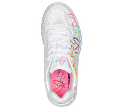 Skechers UNO LITE - SPREAD THE LOVE Sneaker Schnürer Kinder weiß