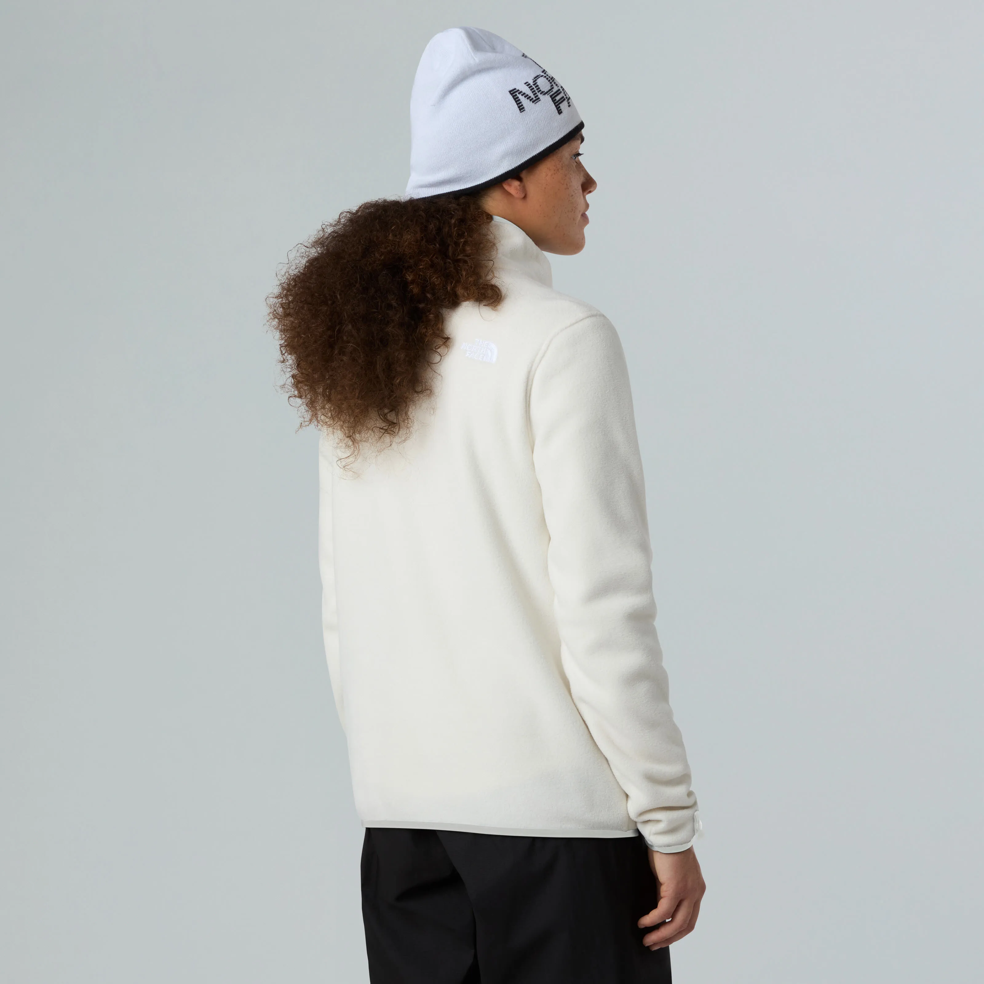The North Face Glacier Fleece Damen Fleecejacke white dune