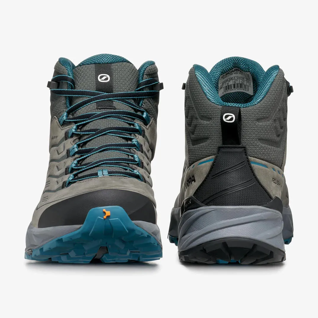SCARPA RUSH 2 PRO MID GTX Herren Wanderschuh Mid-Cut Nubuk Fast-Hiking-Stiefel mit fortschrittlichem Komfort und Dämpfung