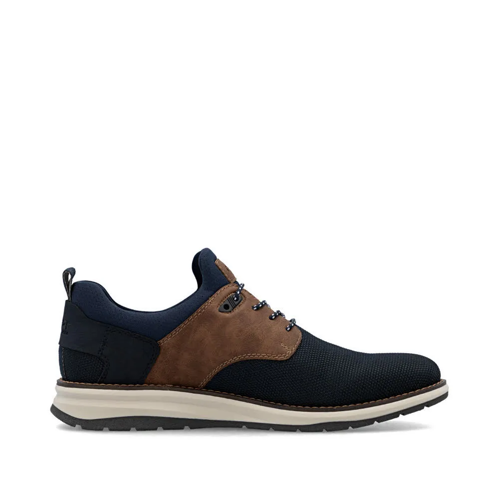 Rieker HWK Herren Halbschuhe Sneaker Low modisch schwarz/blau