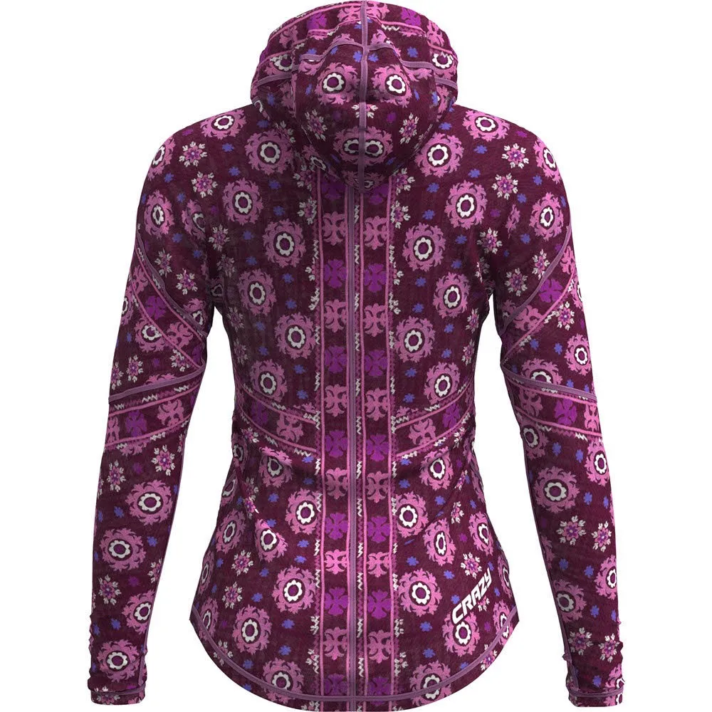 Crazy Idea PULL IBEX Damen Hoodie Kapuzenpullover caleido