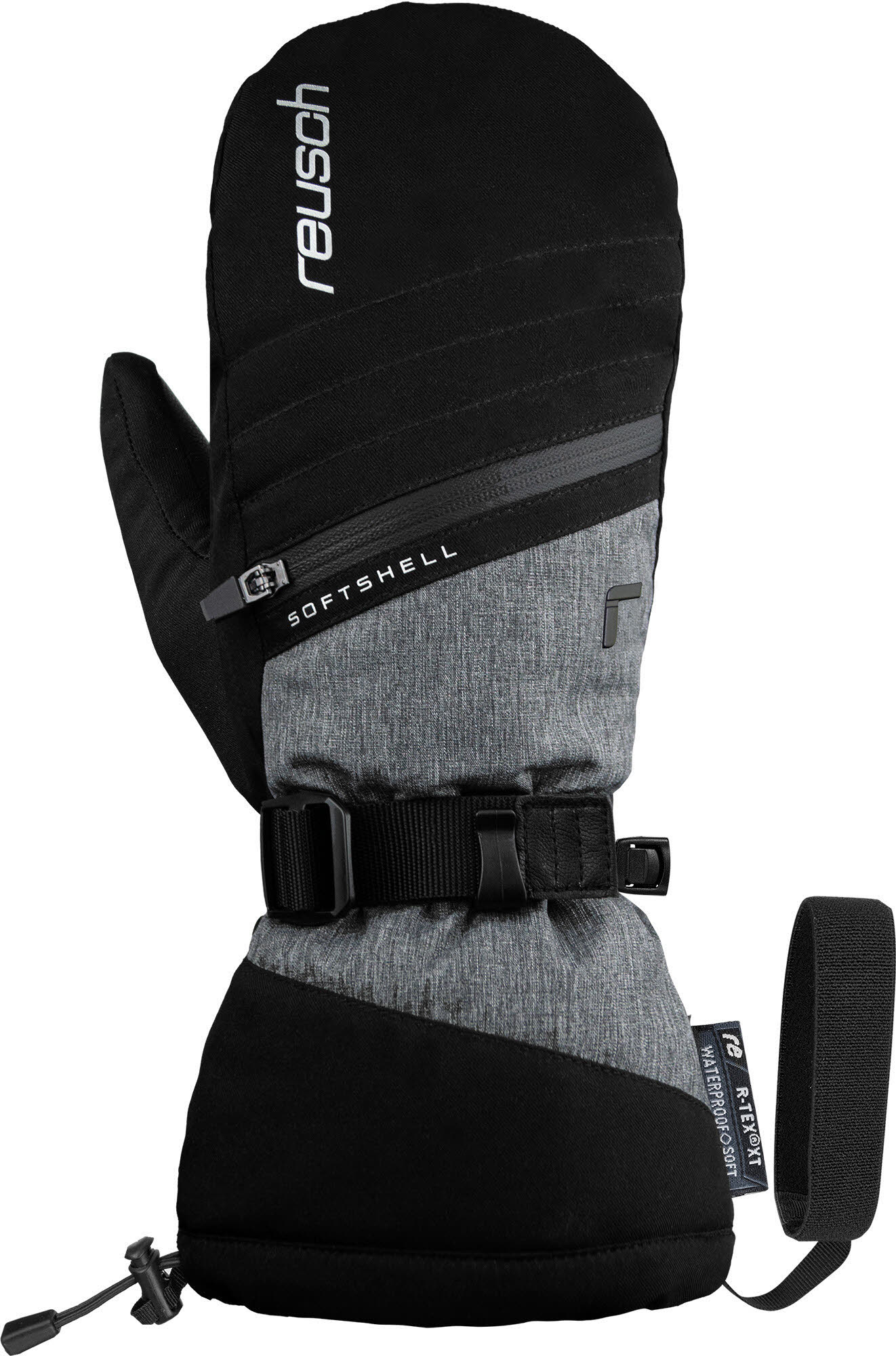 Reusch DEMI R-TEX® XT MITTEN Fäustling Skihandschuh Herren schwarz grau