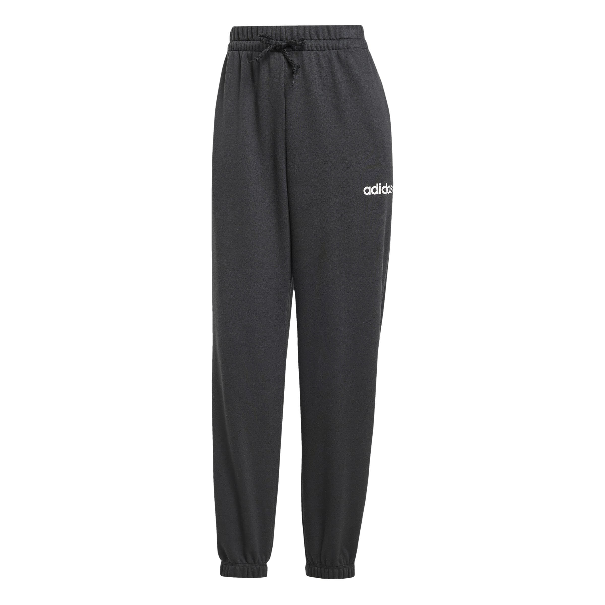 adidas Essentials Linear French Terry Cuffed Hose Sweathose Damen schwarz