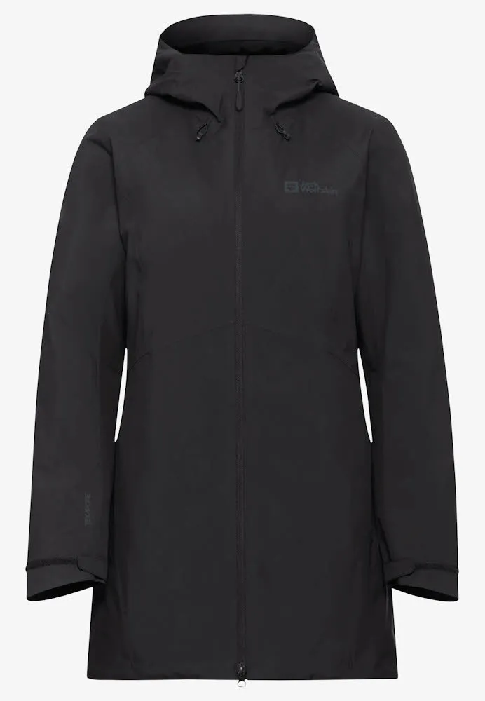 Jack Wolfskin Heidelstein Ins Damen Winterjacke wasserdicht schwarz