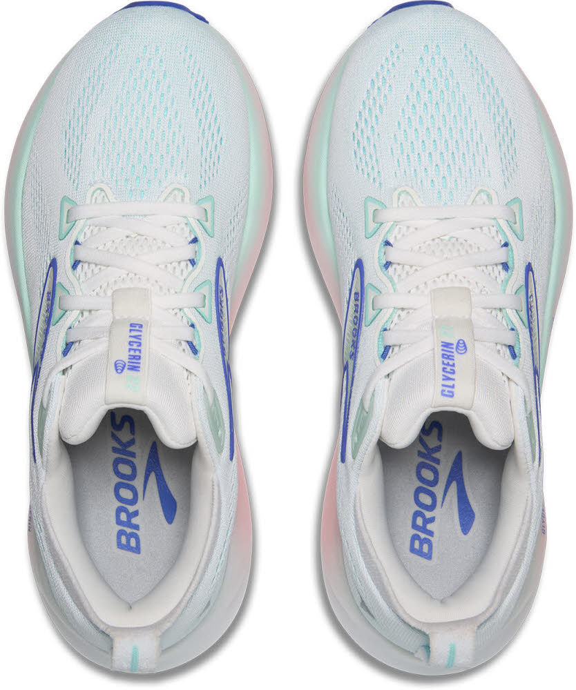 Brooks Glycerin 22 Damen Laufschuhe Joggingschuhe white/limpet shell/amparo blue