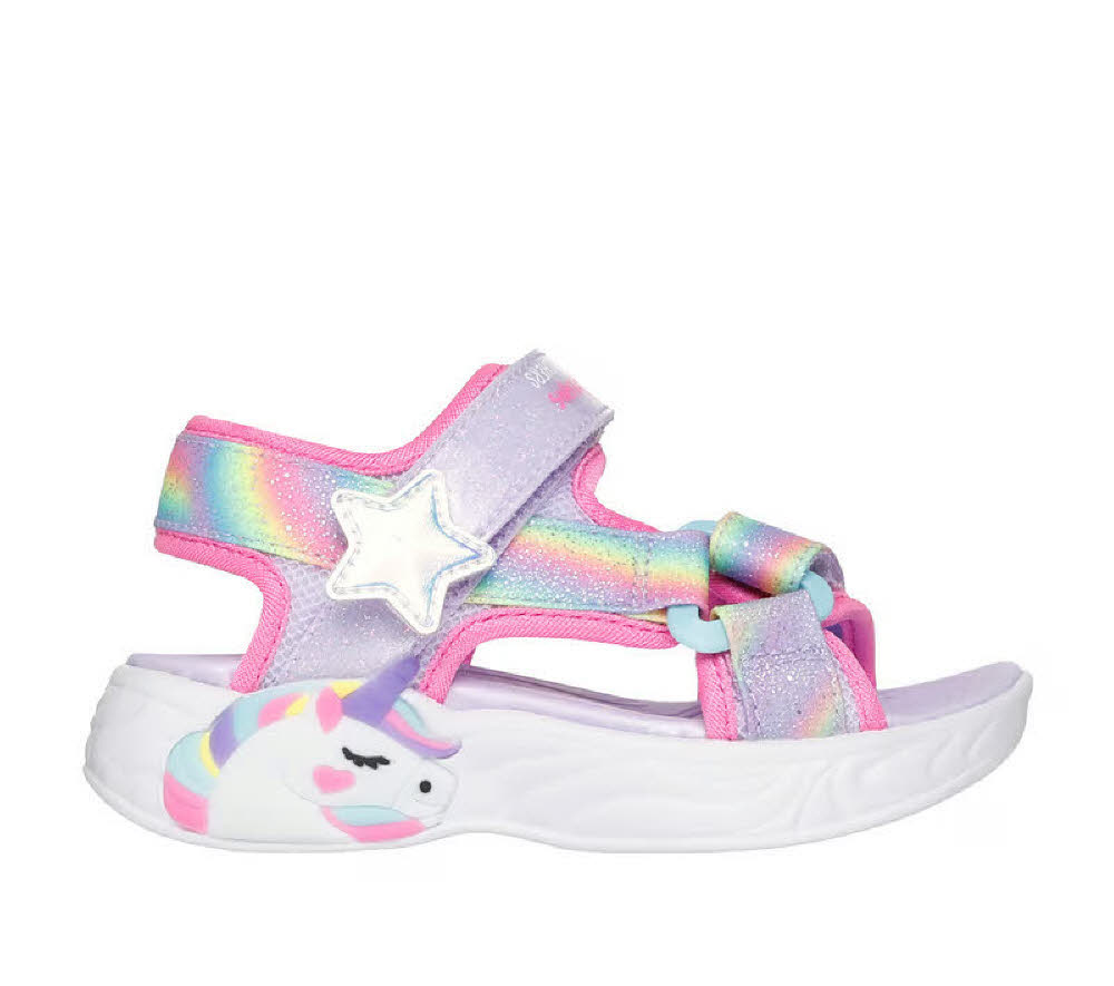 Skechers Unicorn Dreams Sandale – Verträumte Einhörner Sandaletten Mädchen violett