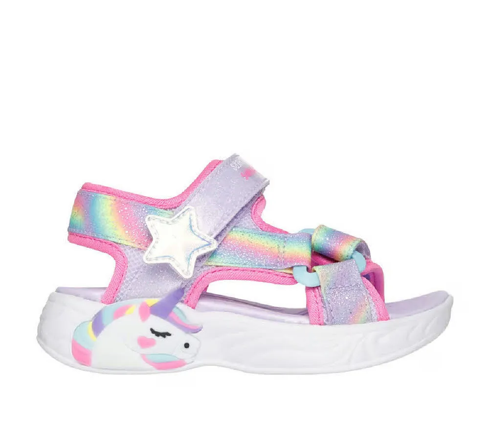 Skechers Unicorn Dreams Sandale – Verträumte Einhörner Sandaletten Mädchen violett
