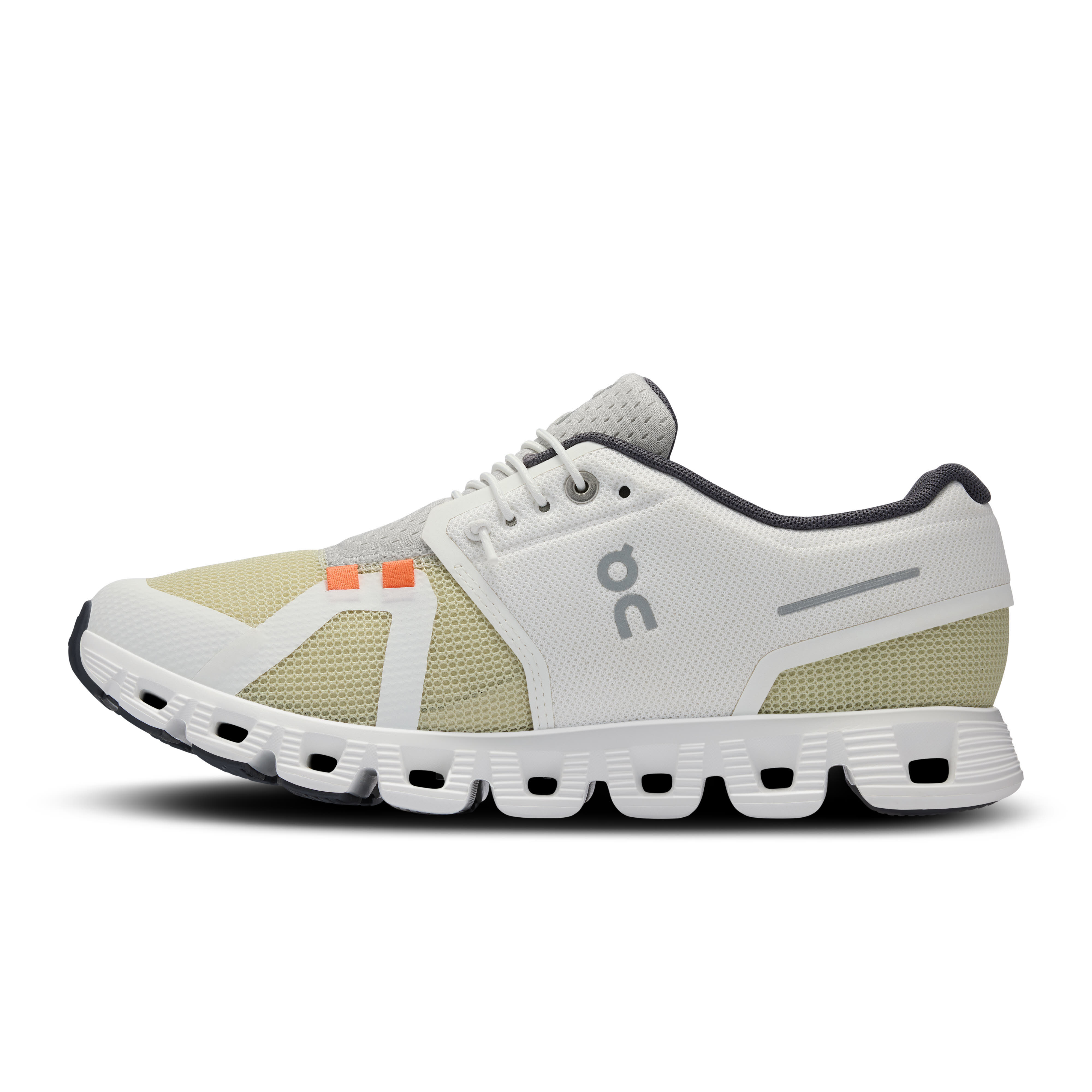 ON Cloud 5 Push Sneaker Freizeitschuhe Damen weiß grün