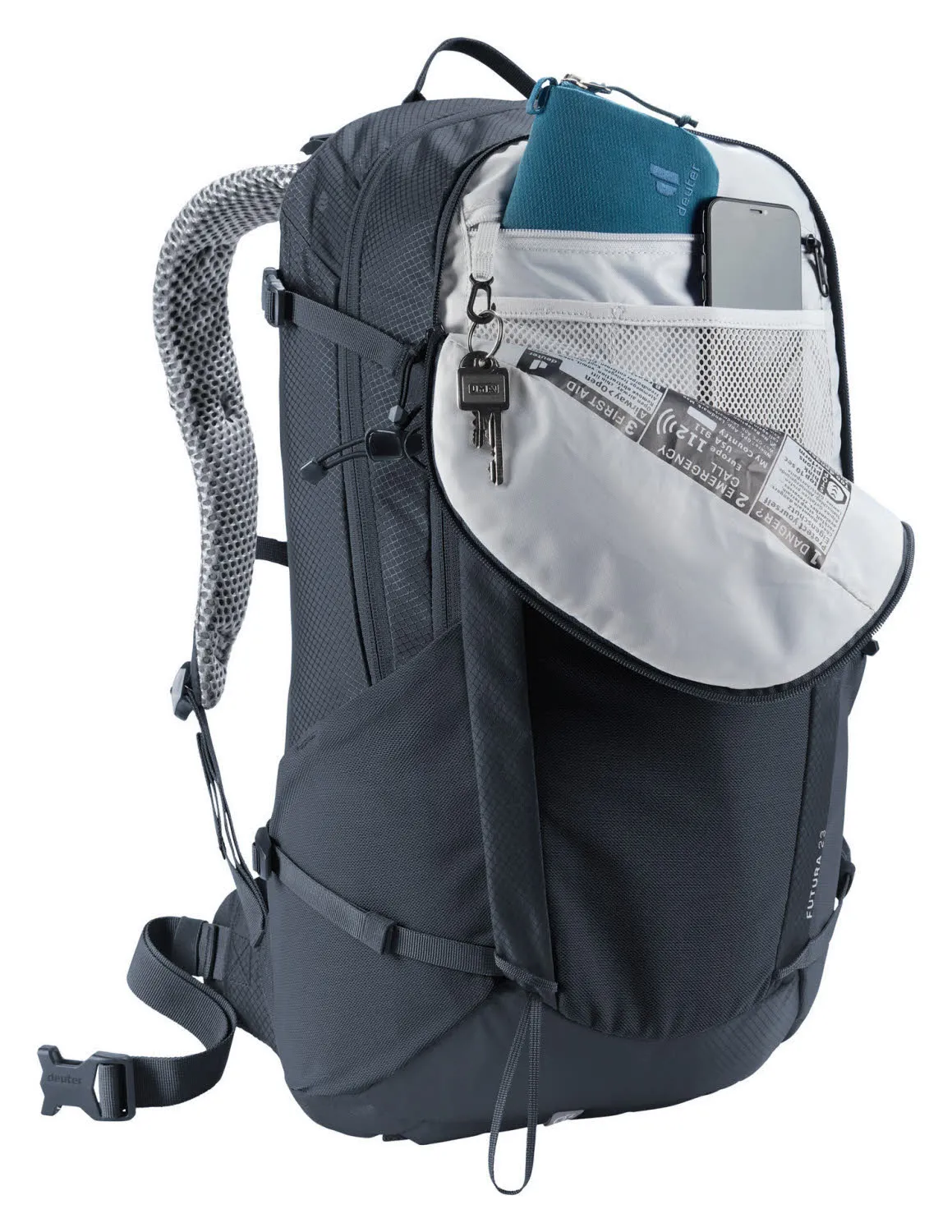 Deuter Futura 23 Wanderrucksack Treckingrucksack schwarz