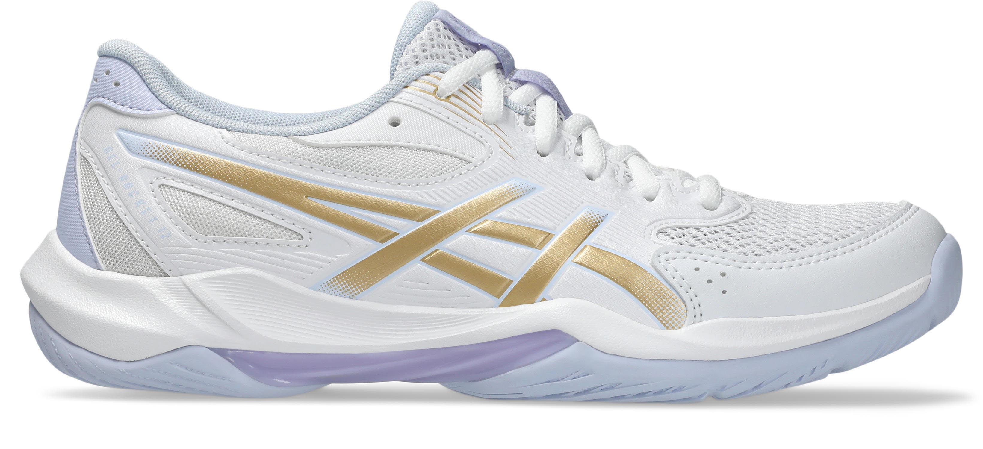 Asics GEL-ROCKET 12 Damen Hallenschuhe Sportschuhe white/champagne
