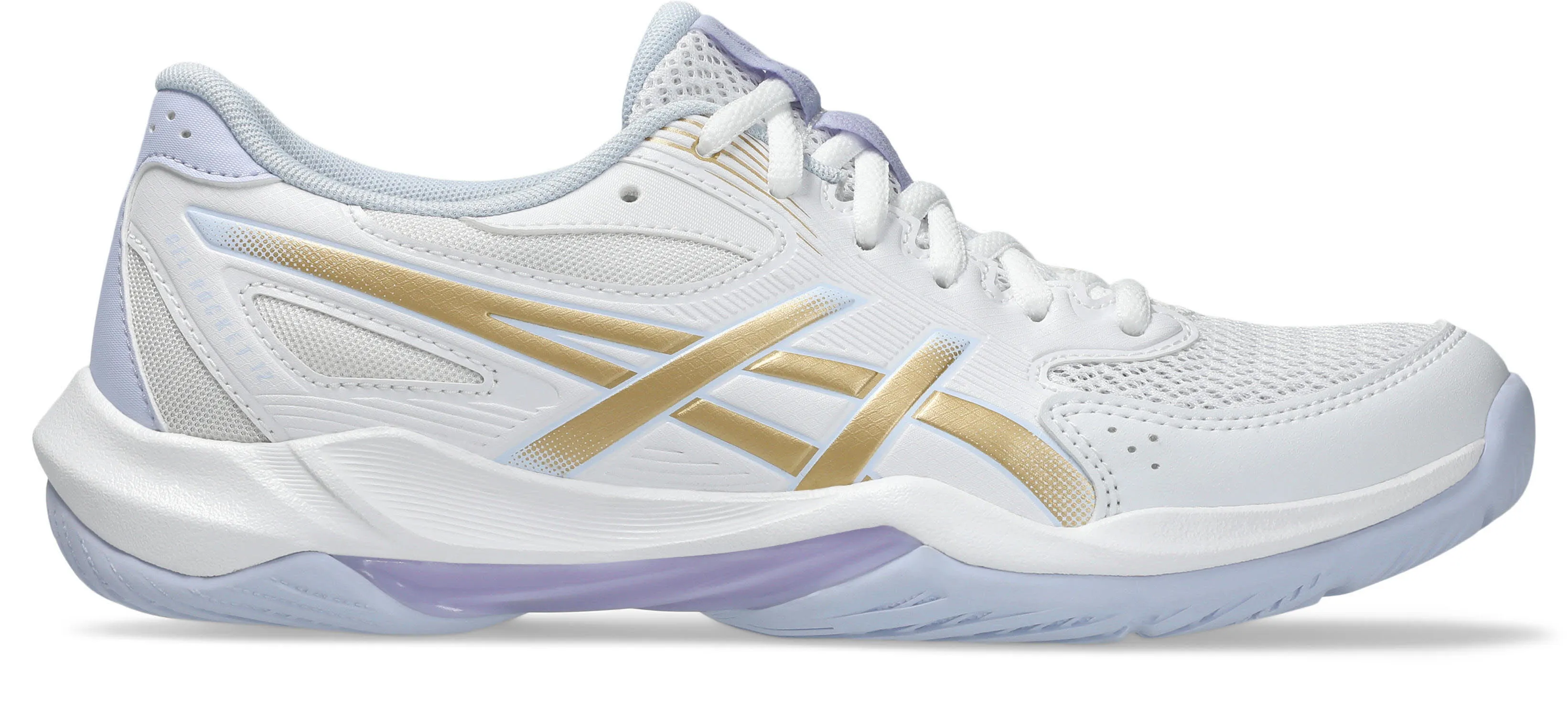Asics GEL-ROCKET 12 Damen Hallenschuhe Sportschuhe white/champagne