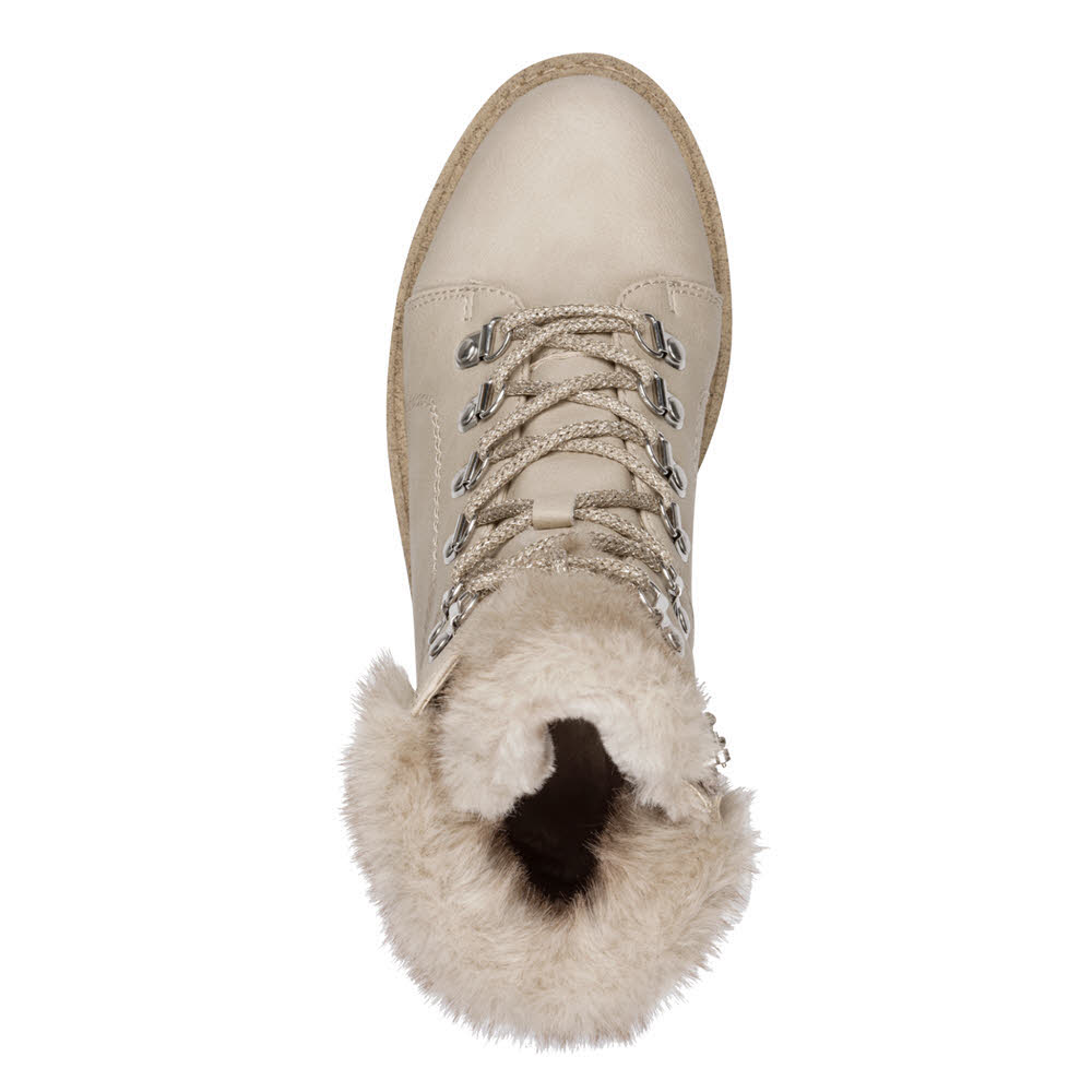 Tamaris Damen Stiefelette Winterstiefel beige