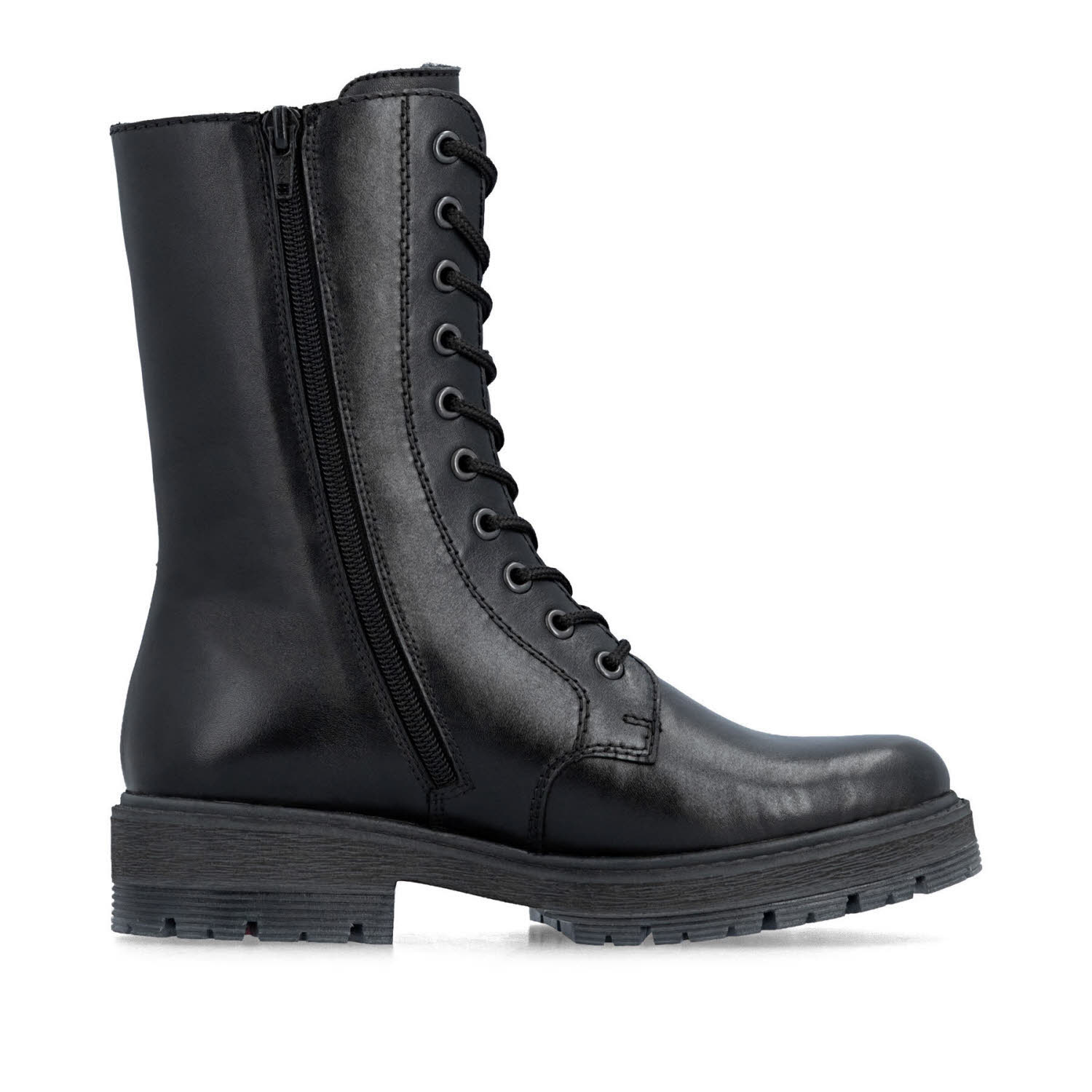 Rieker HWK Damen Stiefel Damen Schnürstiefel Winterstiefel schwarz