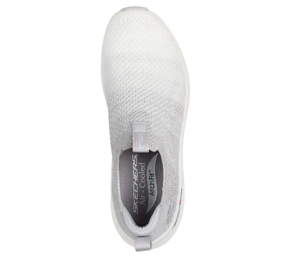 Skechers Arch Fit 2.0 Damen Sneaker Low sportlich Slipper light grau