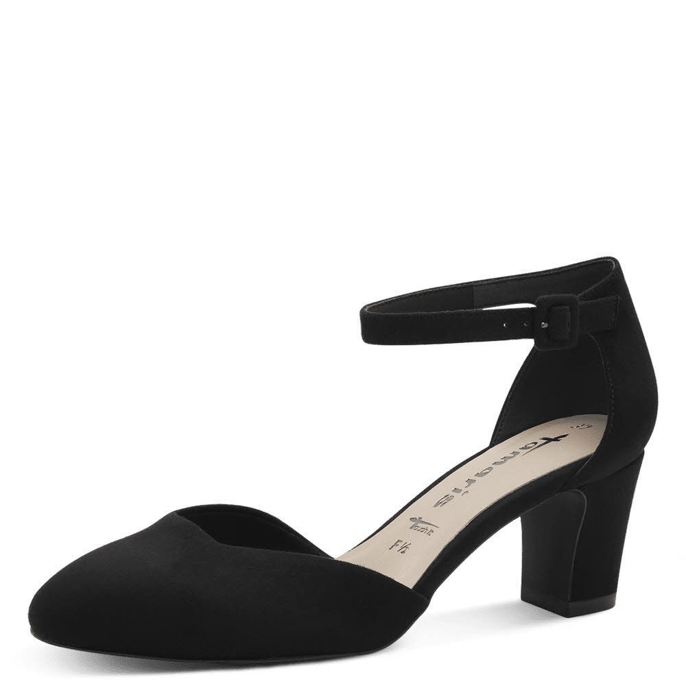 Tamaris Damen Pumps Absatzschuhe Riemchenpumps schwarz