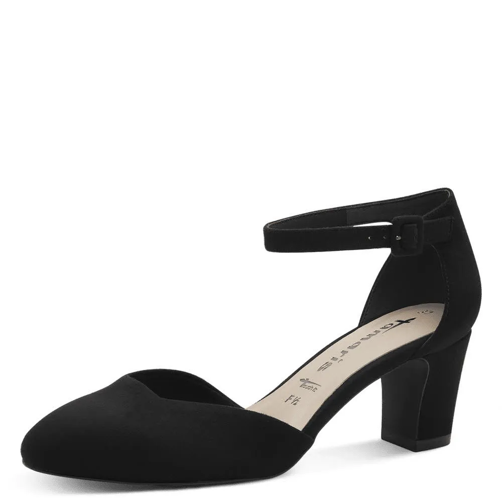 Tamaris Damen Pumps Absatzschuhe Riemchenpumps schwarz