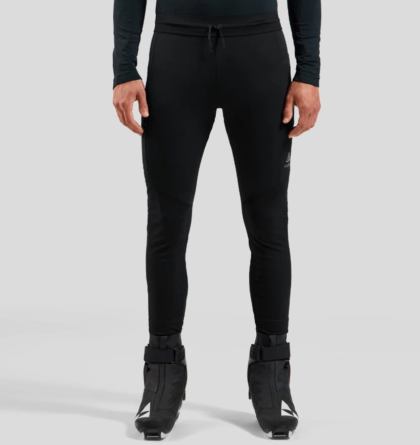 Odlo ZEROWEIGHT PRO WINDPROOF WARM Langlaufleggings Herren schwarz