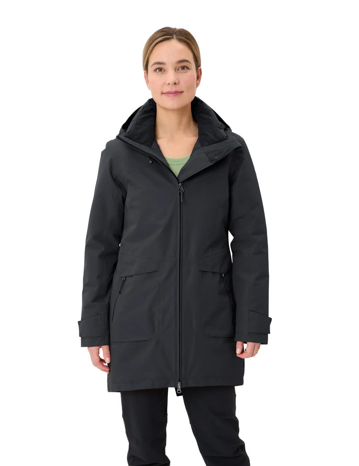 Vaude Skomer Freizeitmantel Parka Damen schwarz