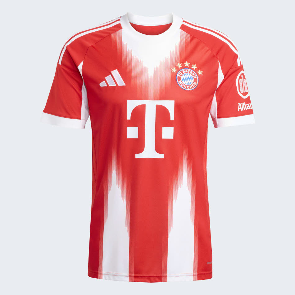 adidas FC Bayern München 25/26 Heimtrikot Herren Fußballtrikot rot/weiß