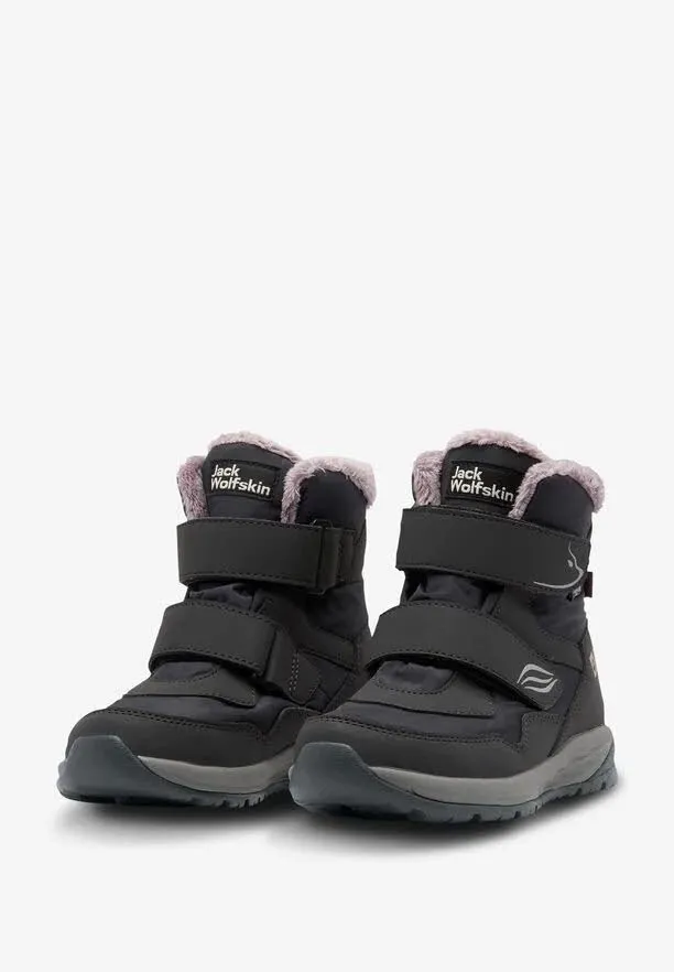 Jack Wolfskin Polar Bear Mid Klettverschluss gefüttert Mädchen grau