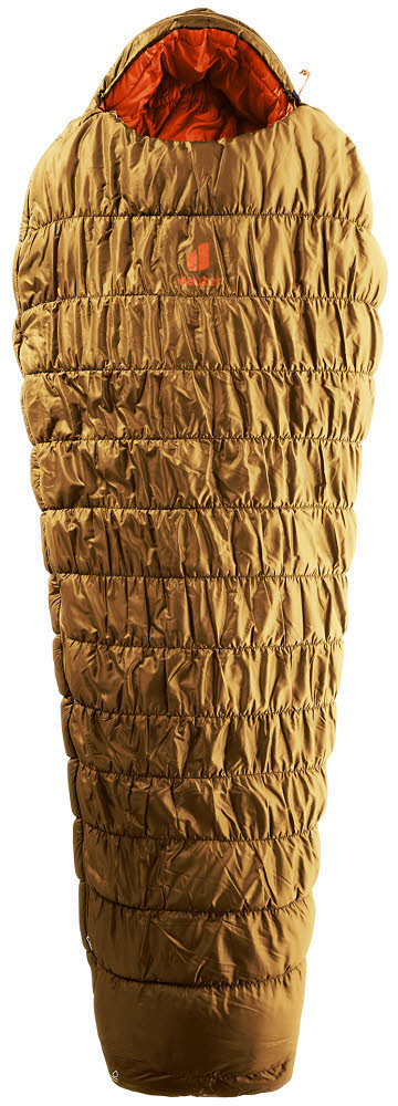 Deuter Exosphere -11° Unisex Kunstfaserschlafsack Schlafsack Camping Zeltausrüstung almond/paprika
