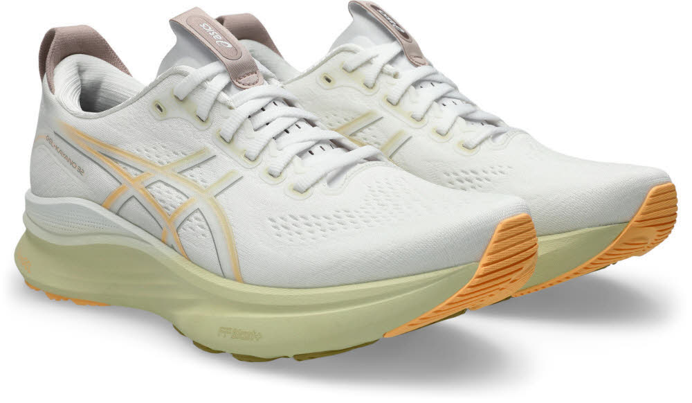 Asics GEL-KAYANO 32 Herren Laufschuhe Joggingschuhe white/orange glow