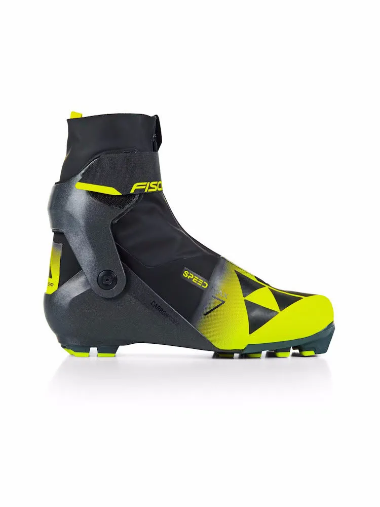 Fischer SPEEDMAX 7 SKATE Unisex Langlaufschuhe Skating schwarz/gelb