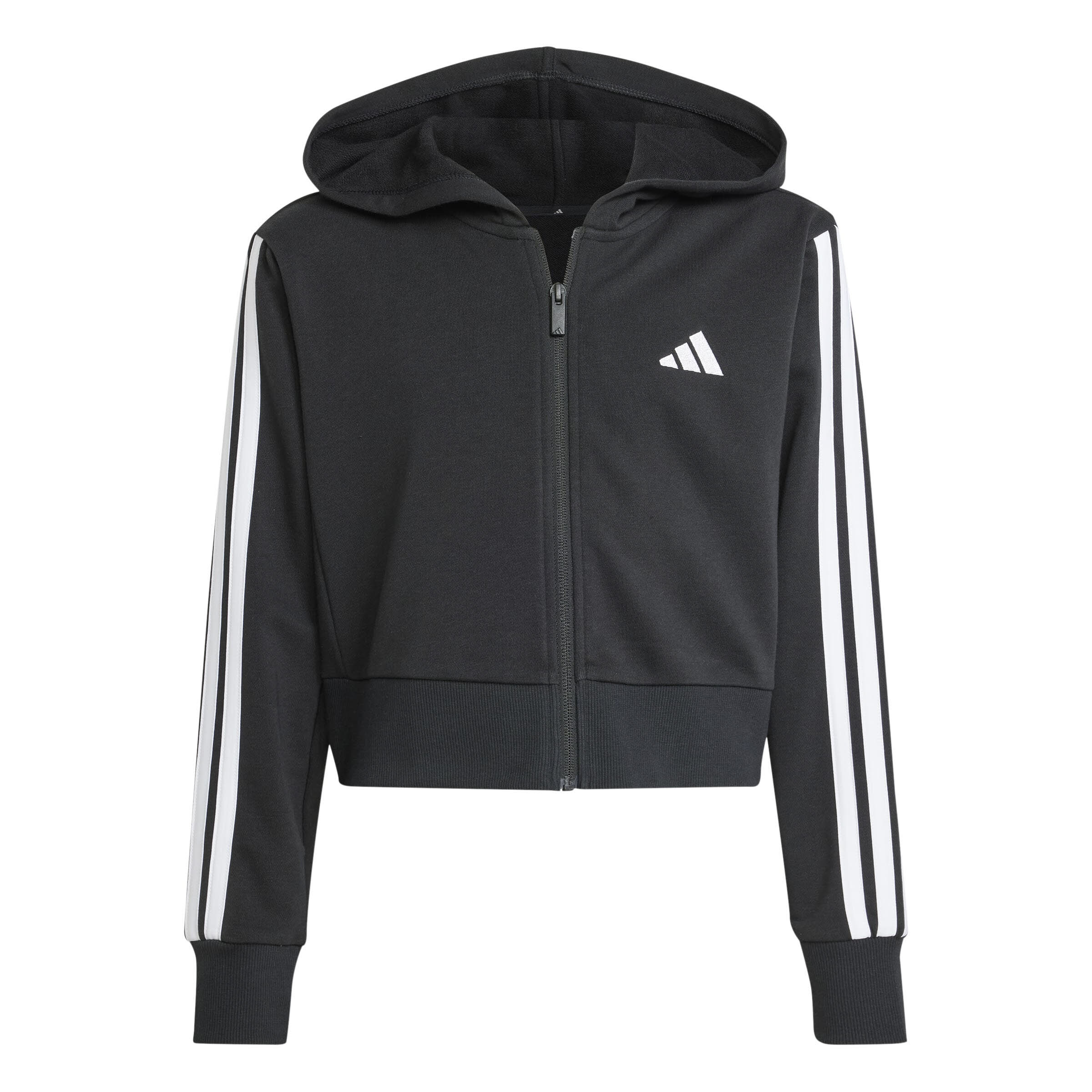 adidas Essentials Kids Kapuzenjacke Kinder schwarz