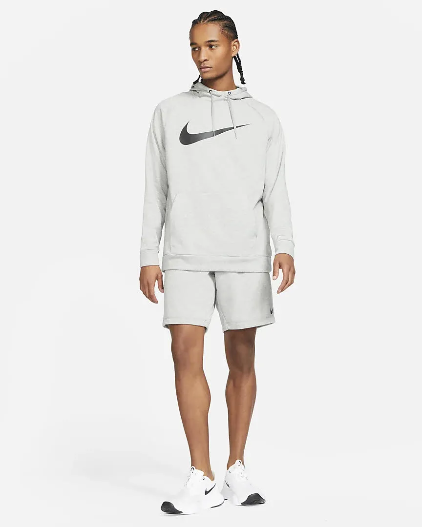 Nike DRI-FIT MEN'S PULLOVER Sportswear Herren Hoodie Kapuzenpullover Grau NEU