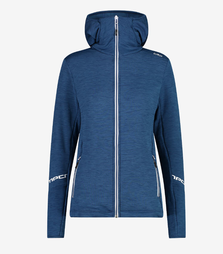 CMP Stretch Performance Fleece Unlimitech Damen Wanderjacke blau