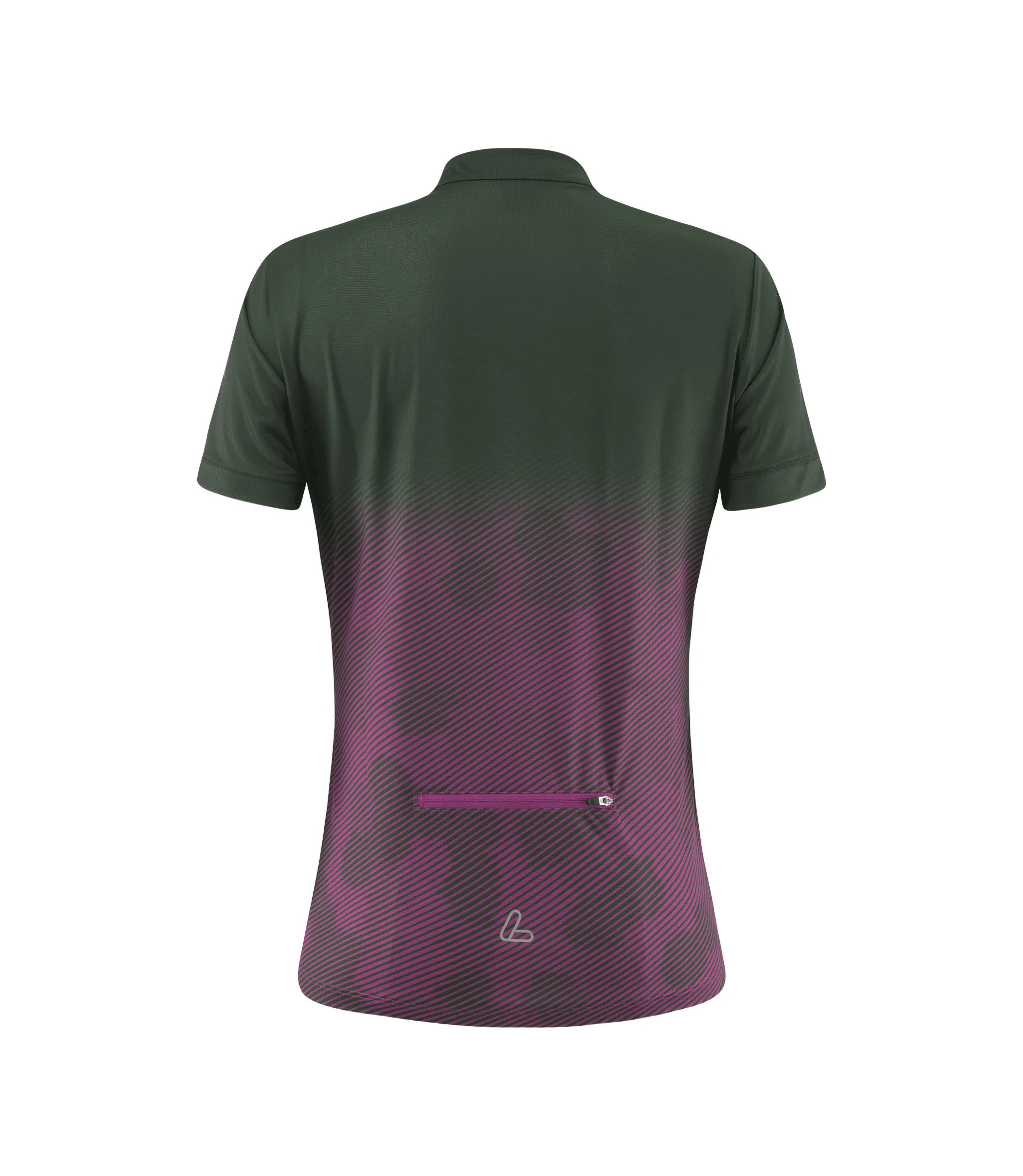 Löffler W BIKE SHIRT HZ MAJA Radsport-Trikot Radshirt Damen olivgrün lila