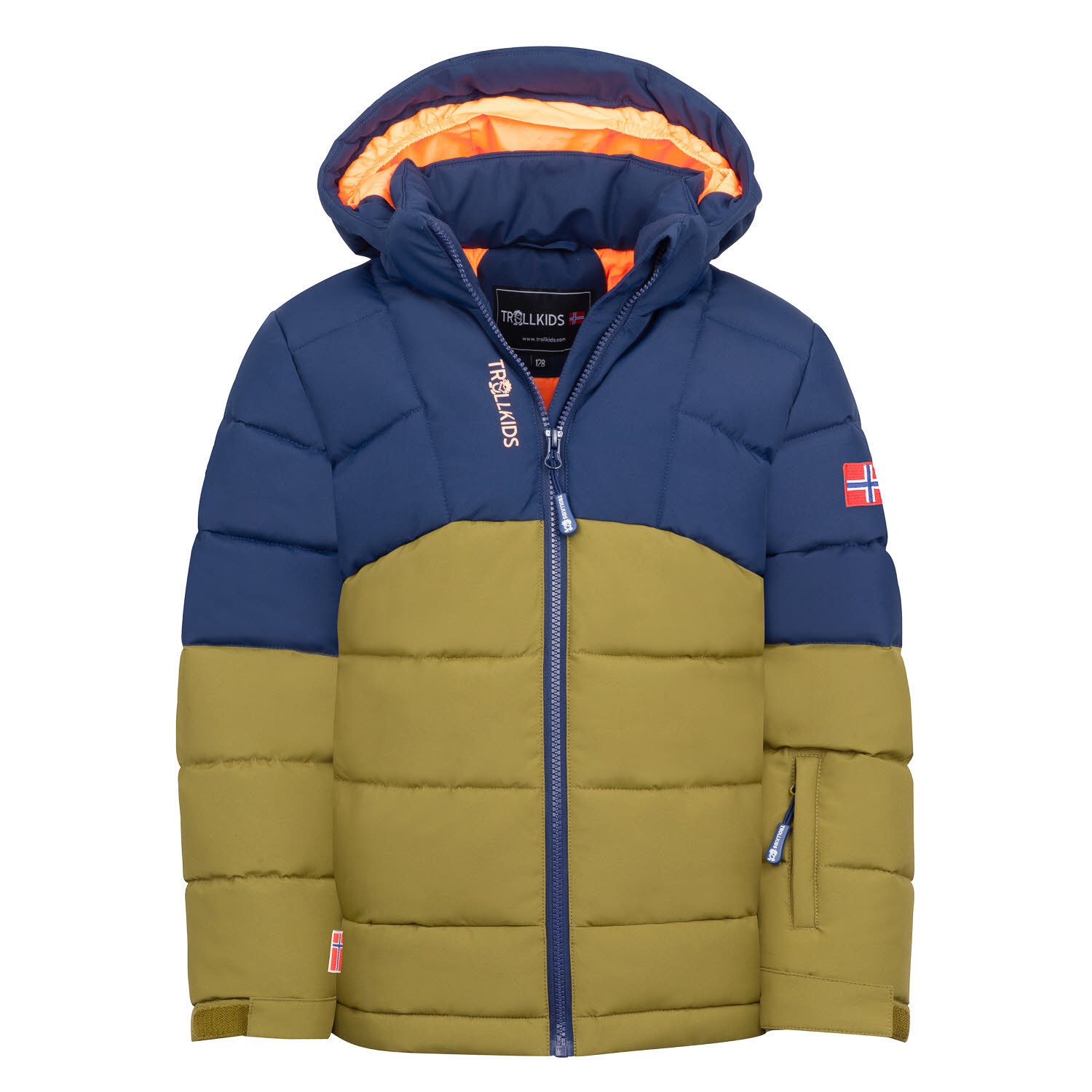 Trollkids Gryllefjord Kinder Daunenjacke Winterjacke blau