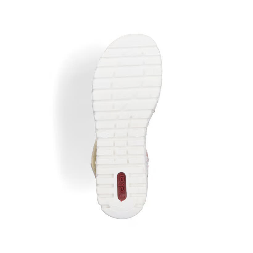 Rieker Damen Keilsandaletten weiß multicolor