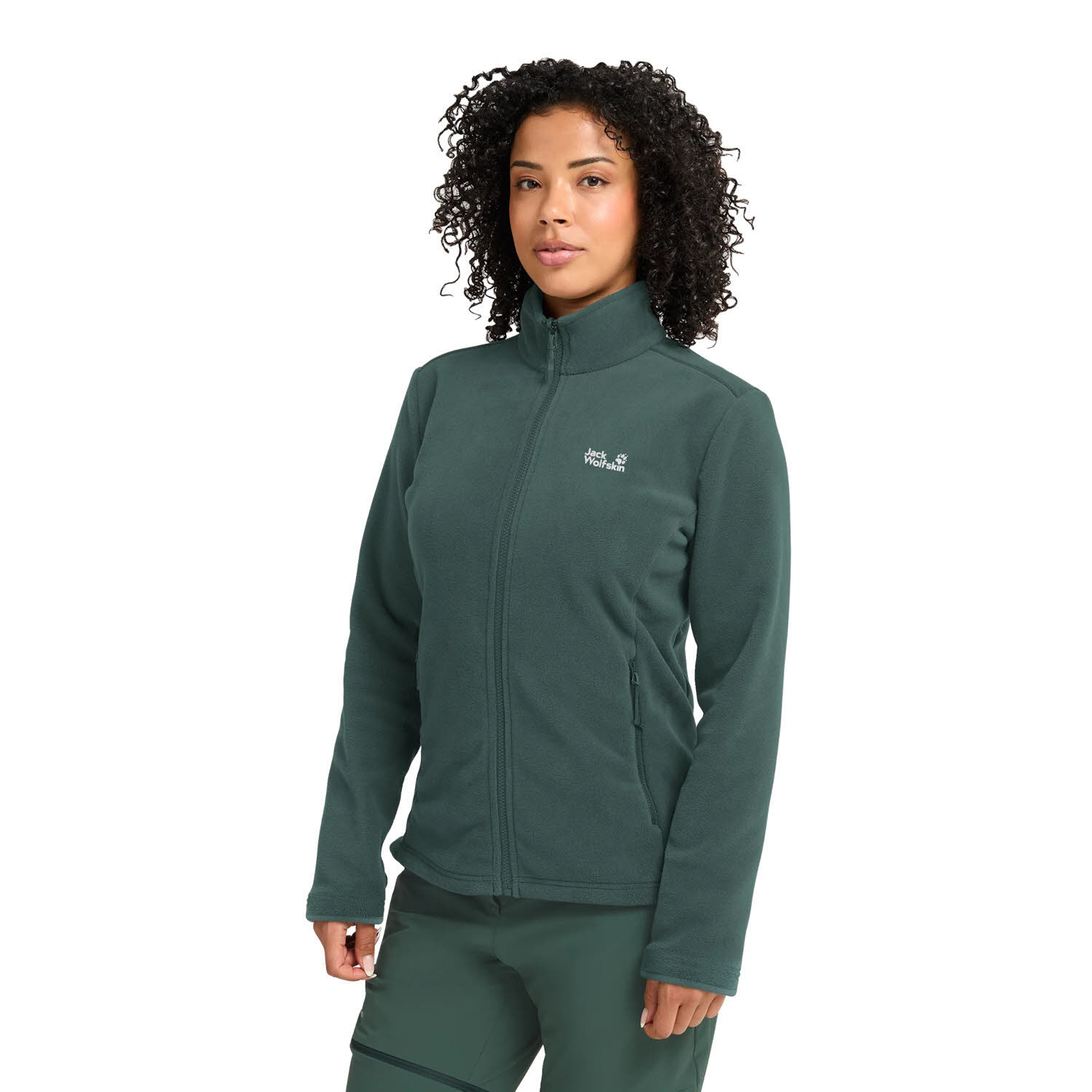 Jack Wolfskin TAUNUS 200 FZ Damen Fleecejacke Midlayer sago palm