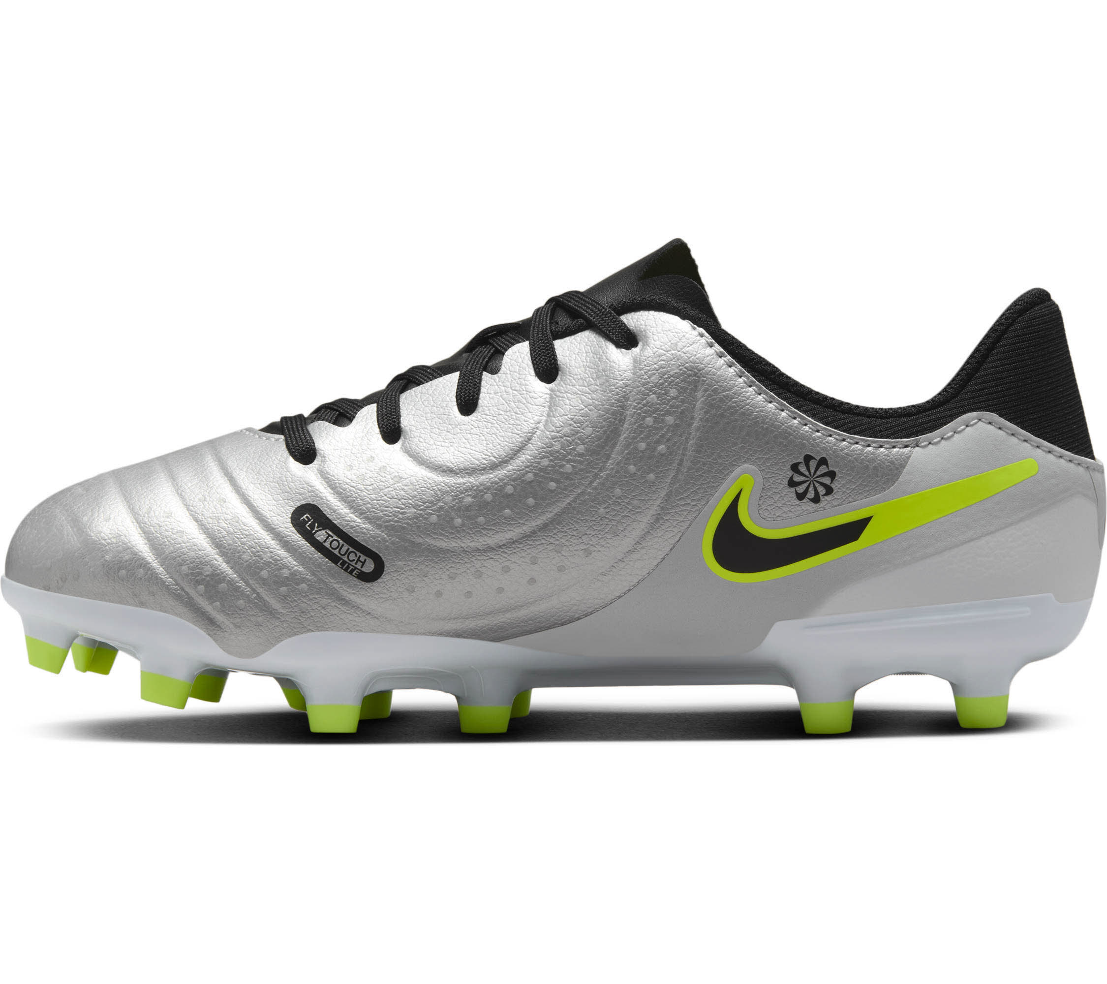 Nike Jr. Tiempo Legend 10 Academy Kinder Fußballschuhe metallic silver/black