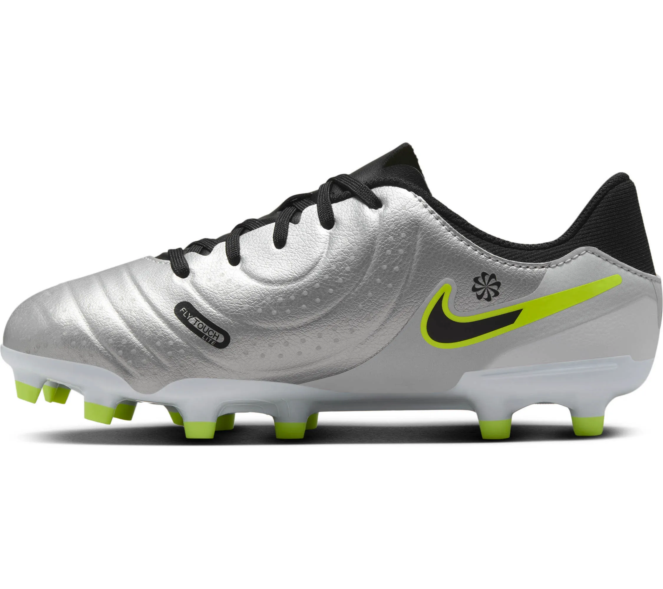 Nike Jr. Tiempo Legend 10 Academy Kinder Fußballschuhe metallic silver/black