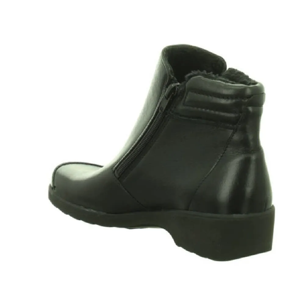 Longo Stiefelette Damen Stiefel Winterstiefelette Slipper Outdoor schwarz NEU