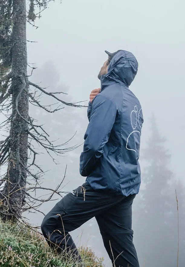 Jack Wolfskin Prelight Aero Jkt Herren Windbreaker Jacke mit Kapuze blau